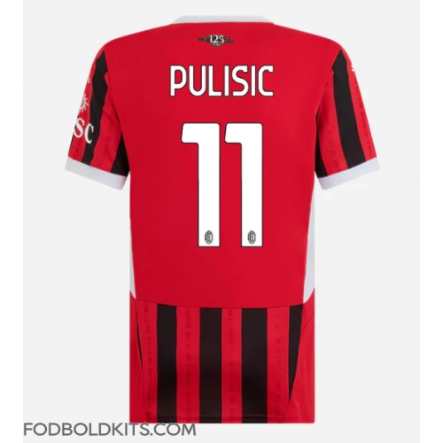 AC Milan Christian Pulisic #11 Hjemmebanetrøje Dame 2024-25 Kortærmet